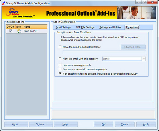 Save As PDF for Outlook