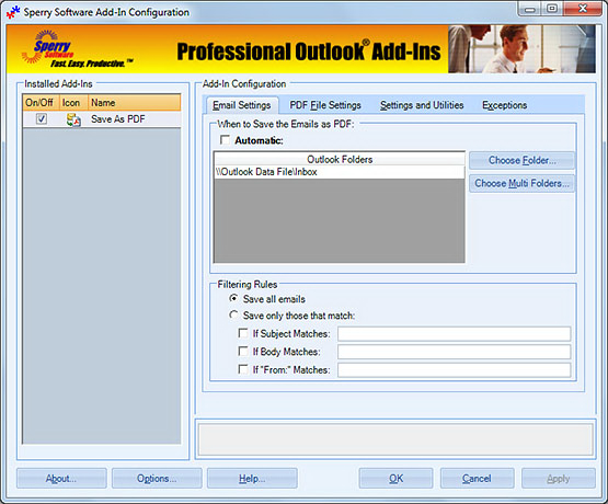 Save As PDF for Outlook